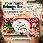 ⏳ Last Day 49% OFF – 🎄 Beginner-Friendly DIY Sea Glass Christmas Hanging Sign Kit | 8 Festive Designs with Handwritten Personalization ✍️