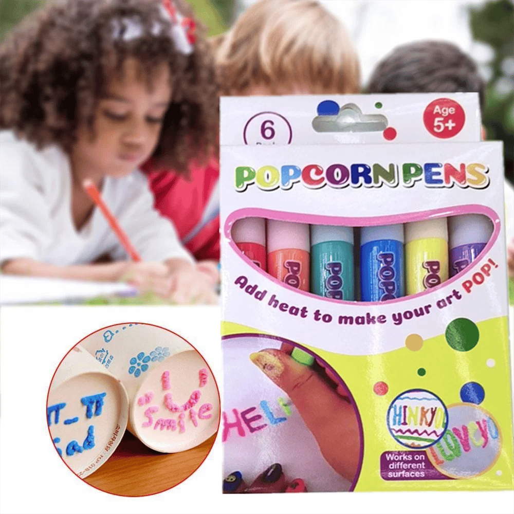 🎁🔮Magic Pen – Draw 3D with one stroke!🎄 DIY Bubble Popcorn Drawing Pens& Buy 2 Get 1 Free 🔥
