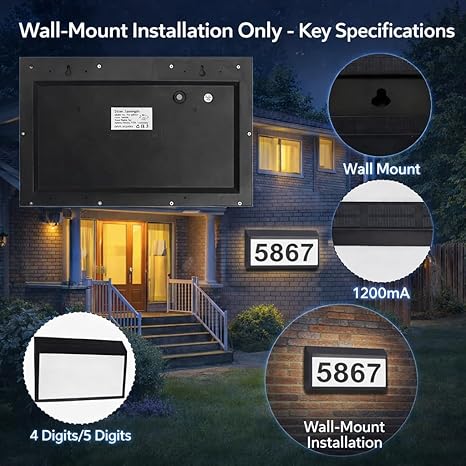 Stainless Steel Doorplate Light