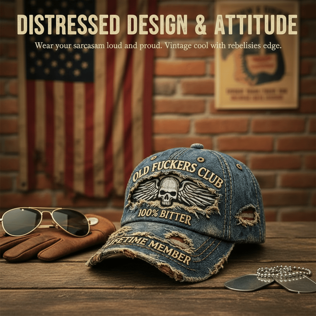 🧢Old F*ckers Club – Vintage baseball ca