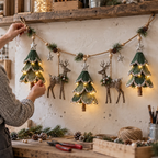 Lighted Woodland Christmas Garland