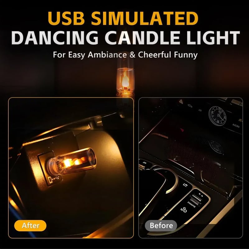 🔥USB lamp with realistic flame