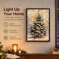 Snowy Christmas Tree Framed Wall Decor
