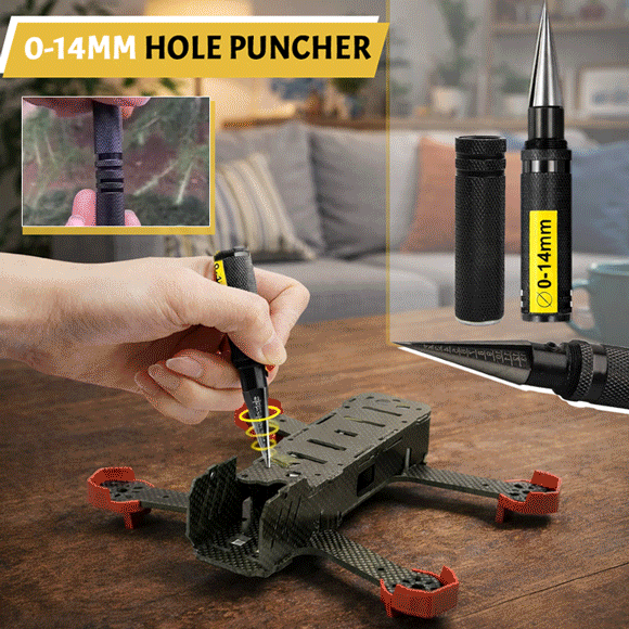 🛠️ 0-14mm Hole Puncher(Can be used for self-defense)