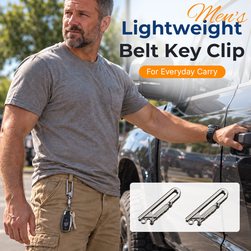 Lightweight Belt Key Clip for Everyday Carry