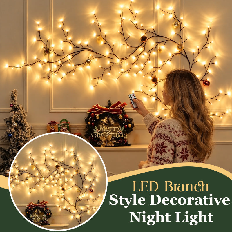 🌟🎅 Flexible LED Tree Branch – Warm & Festive