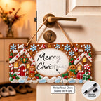 ⏳ Last Day 49% OFF – 🎄 Beginner-Friendly DIY Sea Glass Christmas Hanging Sign Kit | 8 Festive Designs with Handwritten Personalization ✍️