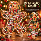 🎄Christmas Wooden Puzzle with Stand | 9 Festive Designs to Build & Display 🧩