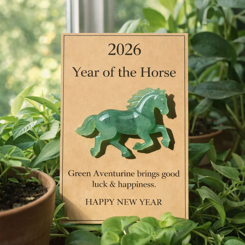 🐎🍀 Happy green horse – ✨ Symbolizes strength and new beginnings 2026 Anno del Cavallo – Choose your color, bring your intention with yo
