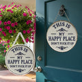 ✨Happy Place – Vintage Statement Metal Sign