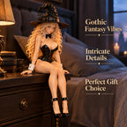 🔥LAST DAY 49% OFF🖤🐰 Little witch rabbit for your shelf | Gothic witch rabbit decoration🔮
