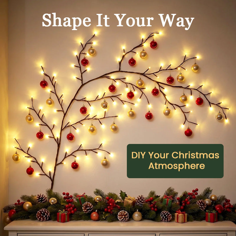 🌟🎅 Flexible LED Tree Branch – Warm & Festive