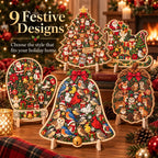 🎄Christmas Wooden Puzzle with Stand | 9 Festive Designs to Build & Display 🧩