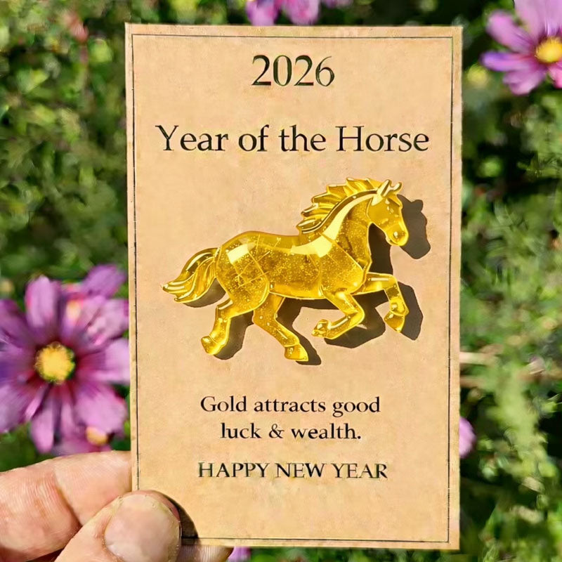 🐎🍀 Happy green horse – ✨ Symbolizes strength and new beginnings 2026 Anno del Cavallo – Choose your color, bring your intention with yo