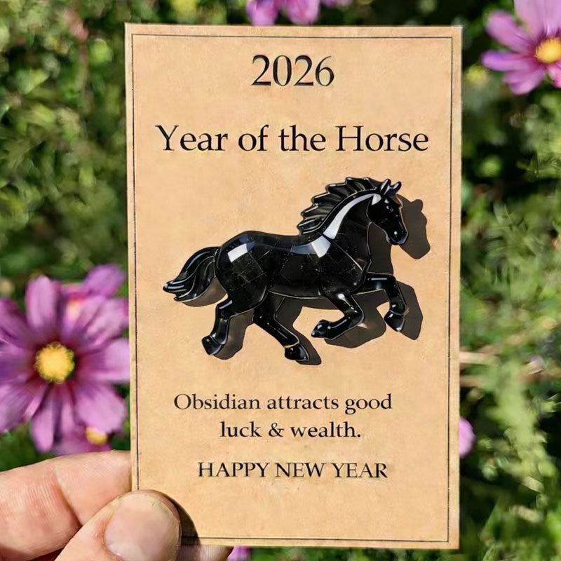 🐎🍀 Happy green horse – ✨ Symbolizes strength and new beginnings 2026 Anno del Cavallo – Choose your color, bring your intention with yo