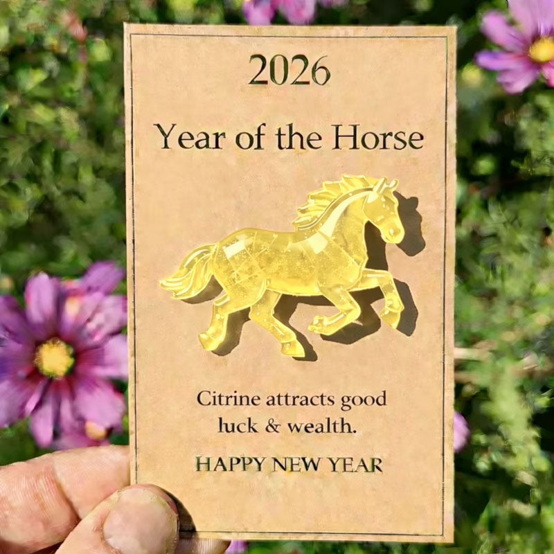 🐎🍀 Happy green horse – ✨ Symbolizes strength and new beginnings 2026 Anno del Cavallo – Choose your color, bring your intention with yo