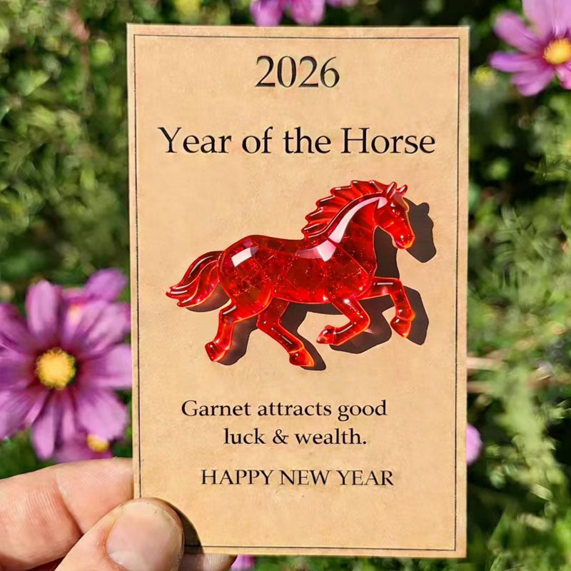🐎🍀 Happy green horse – ✨ Symbolizes strength and new beginnings 2026 Anno del Cavallo – Choose your color, bring your intention with yo