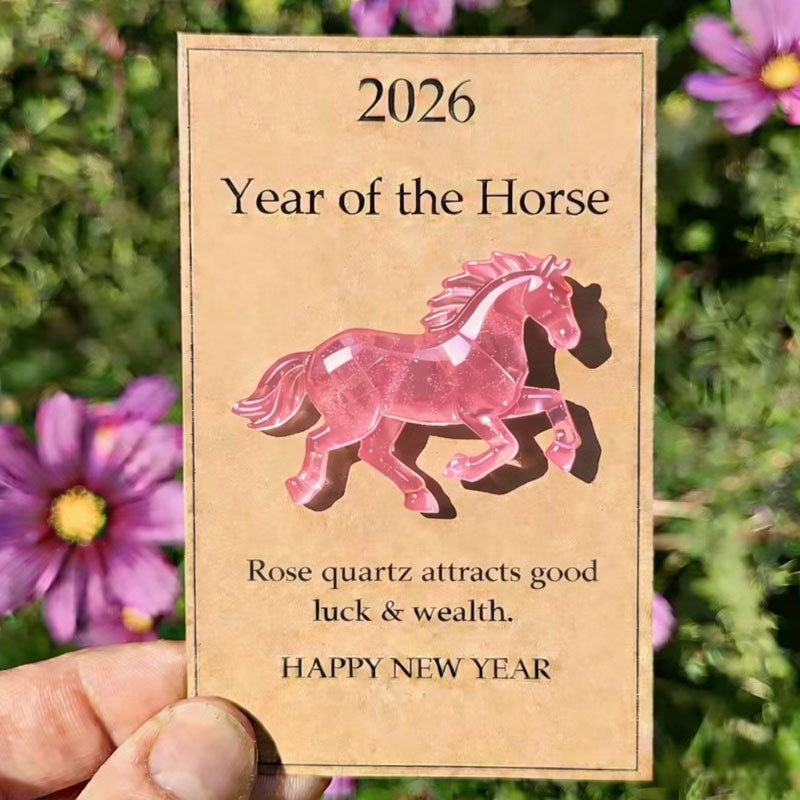 🐎🍀 Happy green horse – ✨ Symbolizes strength and new beginnings 2026 Anno del Cavallo – Choose your color, bring your intention with yo