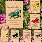 🐎🍀 Happy green horse – ✨ Symbolizes strength and new beginnings 2026 Anno del Cavallo – Choose your color, bring your intention with yo