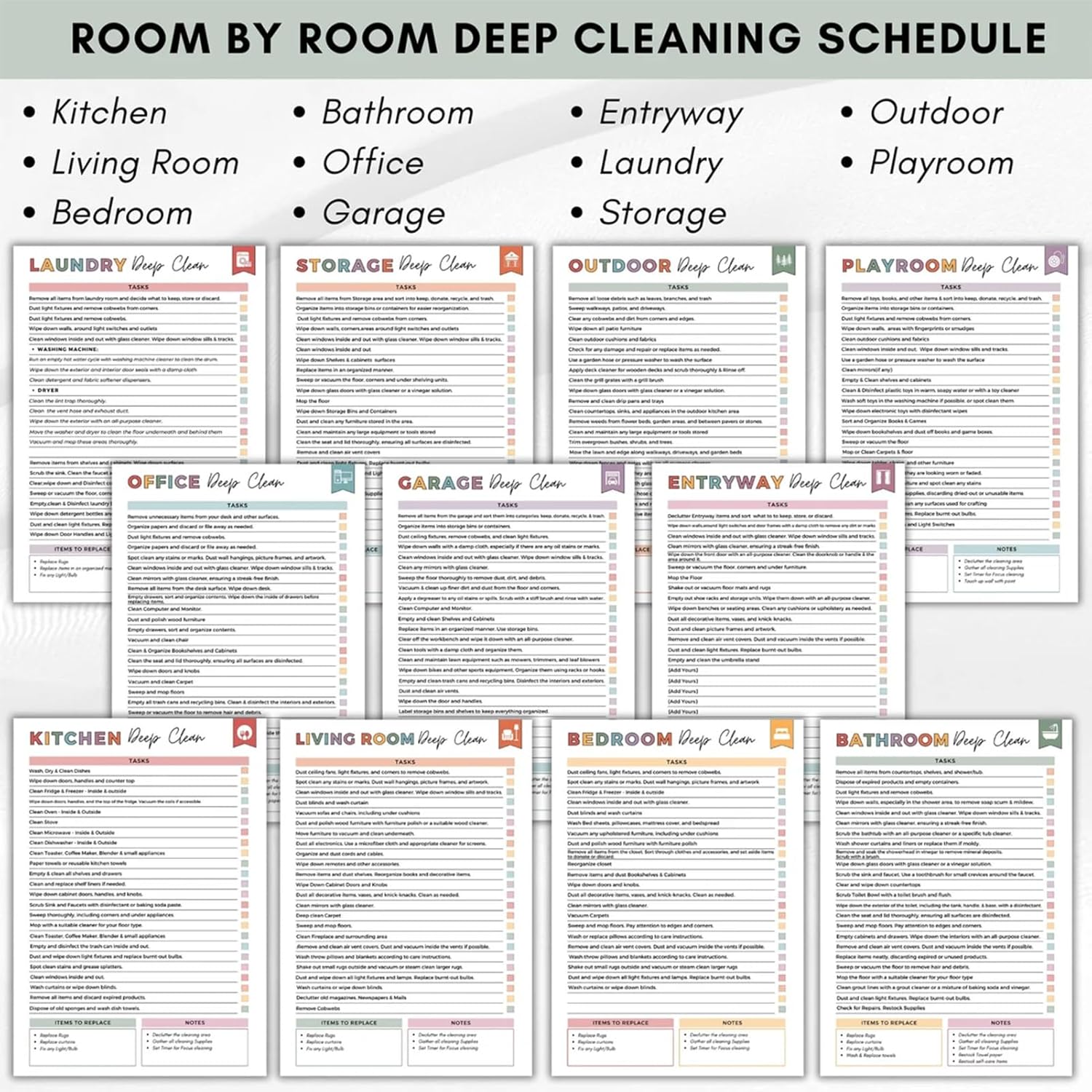 🔥🔥ADHD toolbox for cleaning and tidying up — Household planne