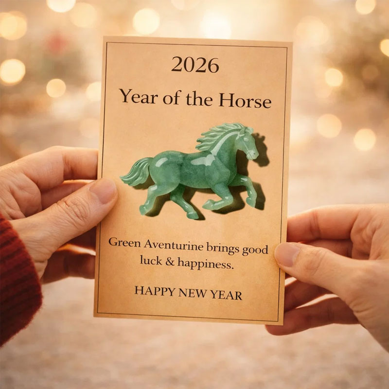 🐎🍀 Happy green horse – ✨ Symbolizes strength and new beginnings 2026 Anno del Cavallo – Choose your color, bring your intention with yo