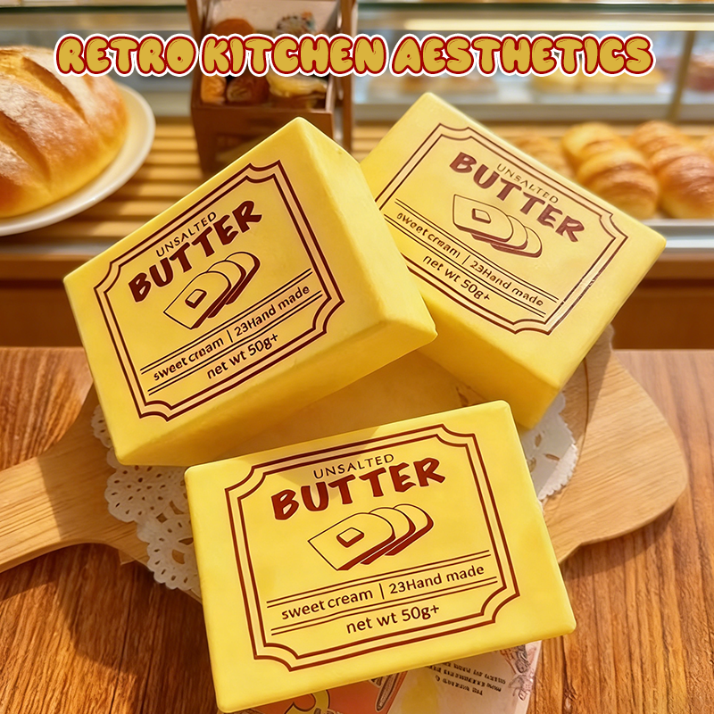 Retro Butter Slow-Rebound Stress Ball🧈 — Your Daily Slice of Relaxation