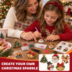 ✨🎄 DIY Christmas Diamond Painting Brooch Kit — 6 Festive Designs, Wearable Sparkle