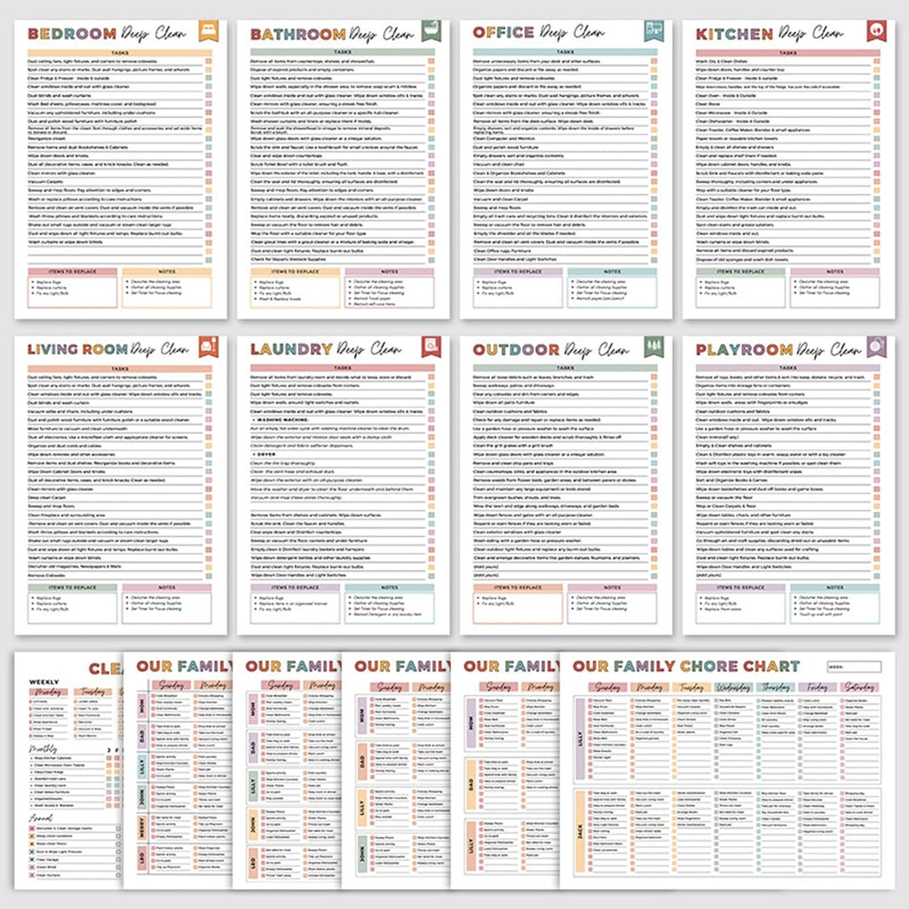 🔥🔥ADHD toolbox for cleaning and tidying up — Household planne