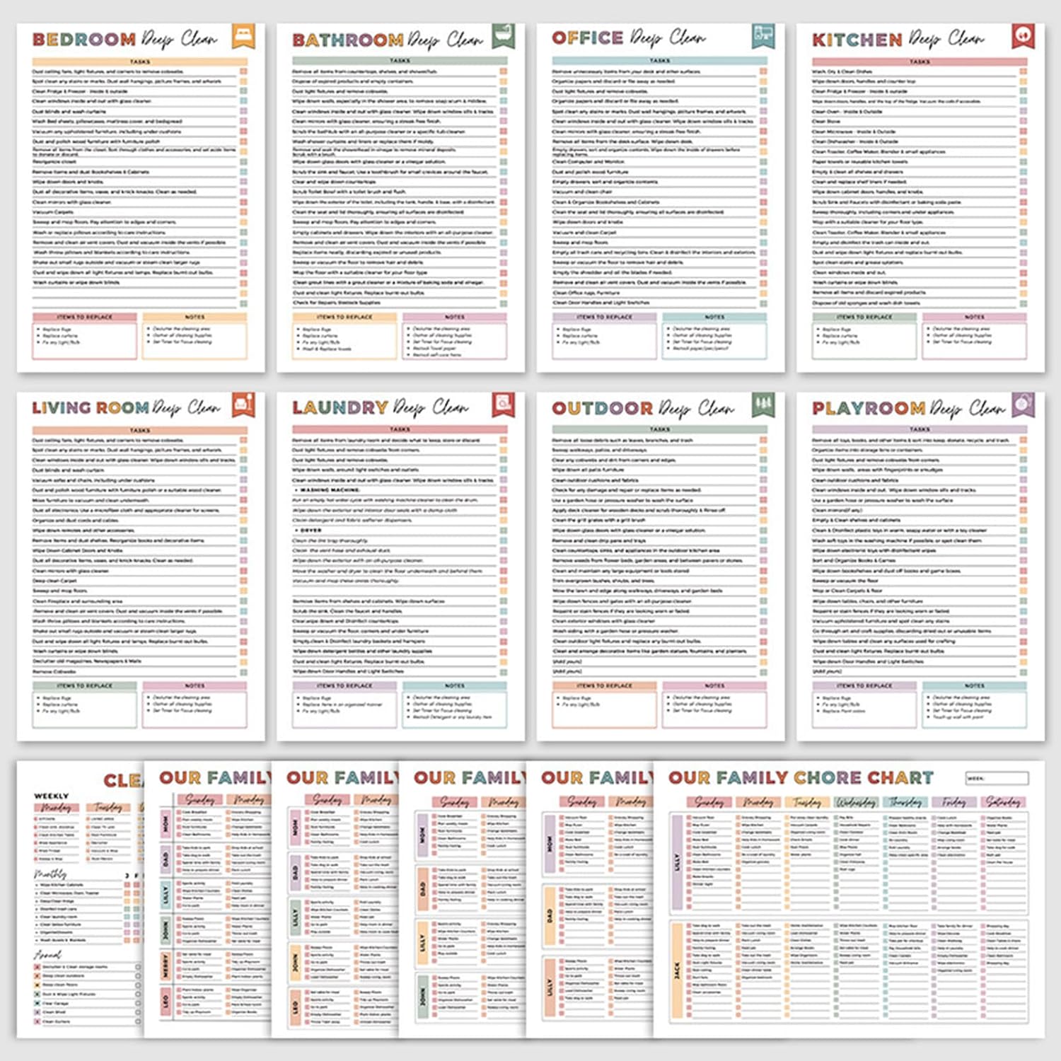 🔥🔥ADHD toolbox for cleaning and tidying up — Household planne