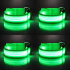 🐎 Horse LED Leg Straps – 4 Pack | Rechargeable Night Riding Safety Lights | Adjustable Velcro Fit for Horses of All Sizes ✨