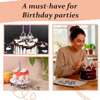 Reusable Number Birthday Candle Holder Set