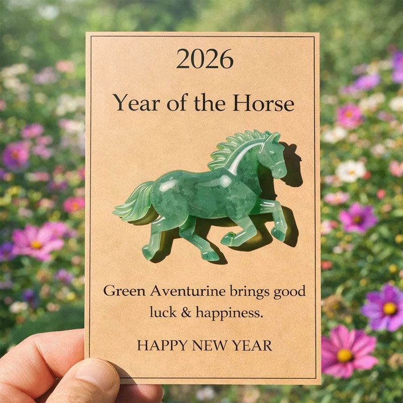 🐎🍀 Happy green horse – ✨ Symbolizes strength and new beginnings 2026 Anno del Cavallo – Choose your color, bring your intention with yo