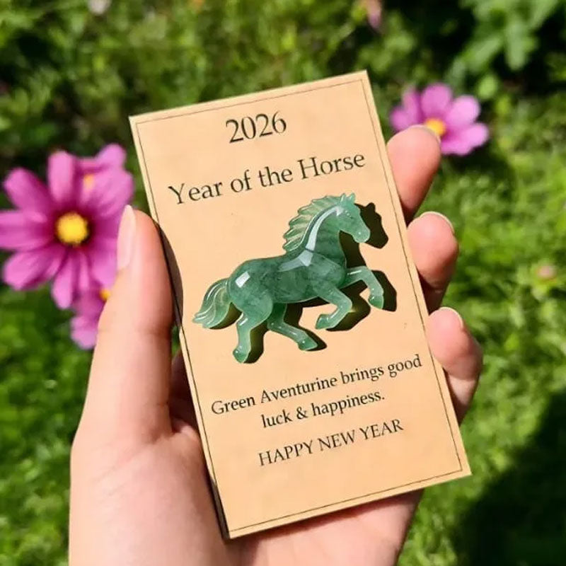 🐎🍀 Happy green horse – ✨ Symbolizes strength and new beginnings 2026 Anno del Cavallo – Choose your color, bring your intention with yo