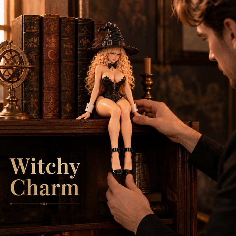 🔥LAST DAY 49% OFF🖤🐰 Little witch rabbit for your shelf | Gothic witch rabbit decoration🔮