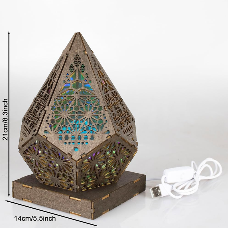 Forest Shadow Lamp - Mosaic Prism Projection Lamp