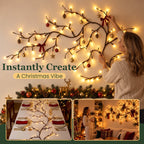 🌟🎅 Flexible LED Tree Branch – Warm & Festive