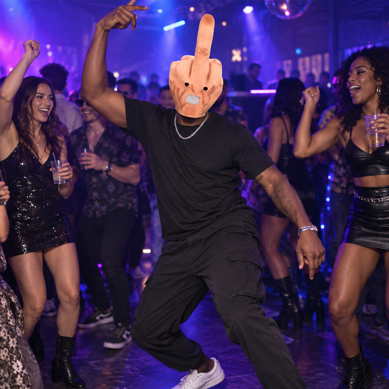 🖕 The Giant Middle Finger Mask That Steals the Party