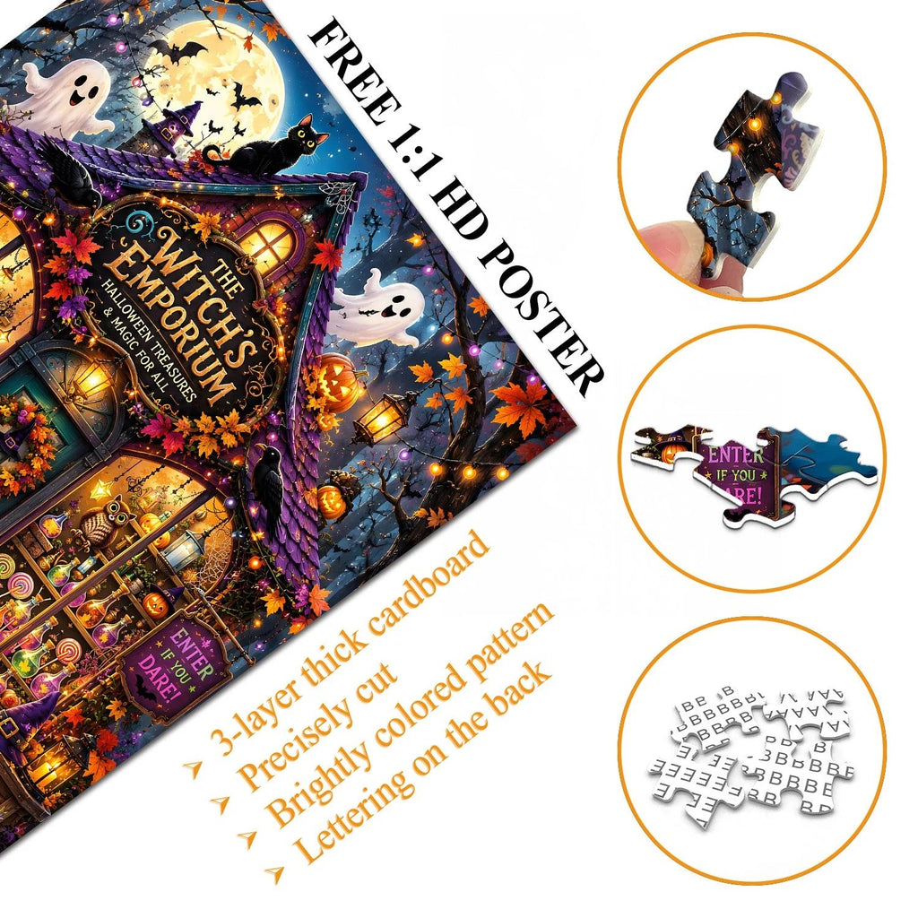 🔥49% Off Last Day - 👻The Witch’s Emporium Jigsaw Puzzle 1000 Pieces
