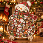 🎄Christmas Wooden Puzzle with Stand | 9 Festive Designs to Build & Display 🧩