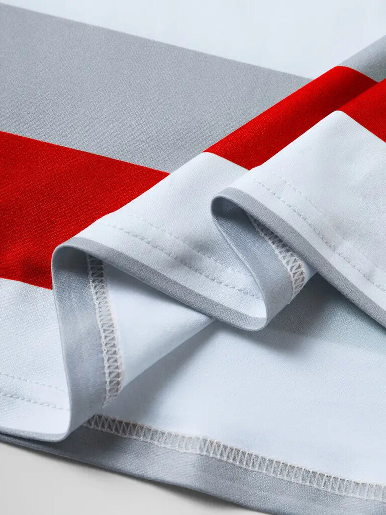 Stylish And Unique Striped Print Round-Neck Long-Sleeved Top And Long Pants Set.