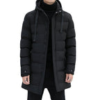 ⌛50% Off Everything! ⏰ Men's Quilted Jacket With Hood, Medium Length 🔥