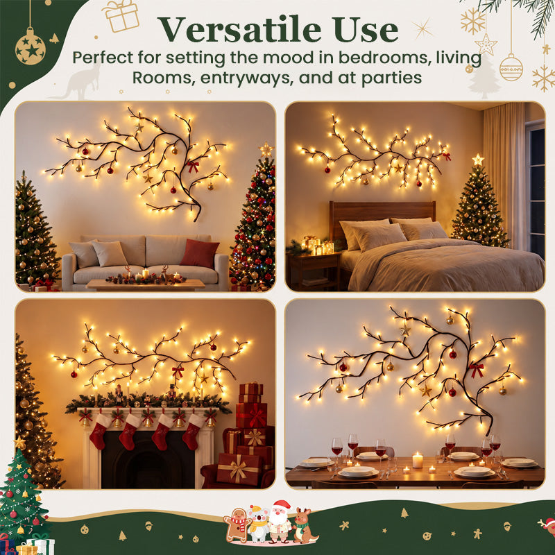 🌟🎅 Flexible LED Tree Branch – Warm & Festive