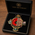 Remembrance Tribute Poppy Collectable Metal Badge