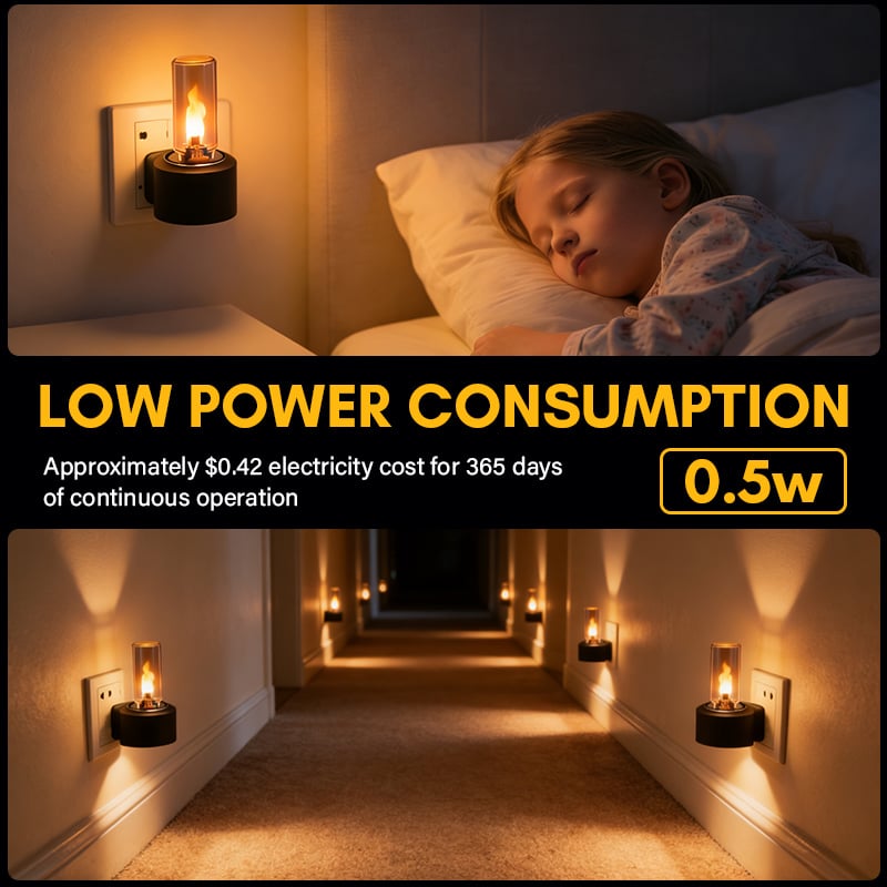 🔥USB lamp with realistic flame