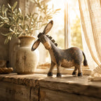 🐴 Rustic Donkey Figurine ✨ Distressed Vintage Resin Farmhouse Tabletop Decor