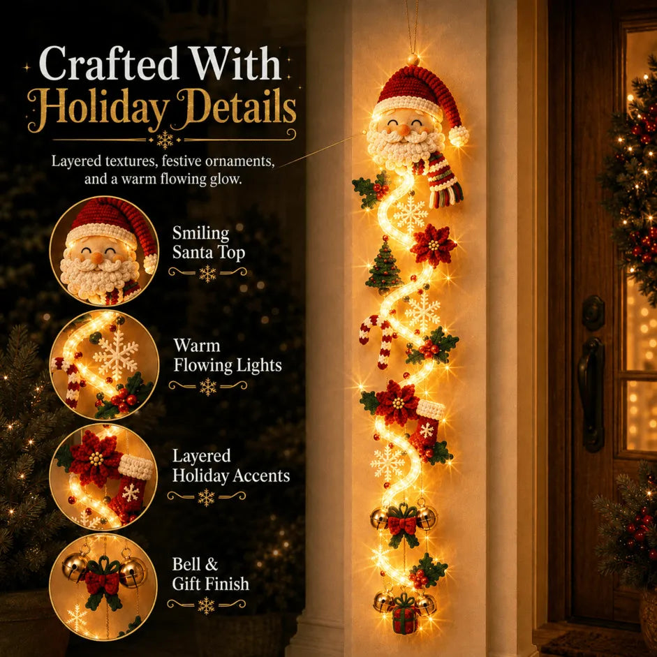 ⏳ Last day with 49% off – 🎄MerryCascade™: festive door hanging lights for Christmas | 6 festive designs with lights✨