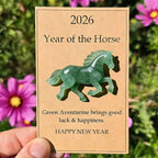 🐎🍀 Happy green horse – ✨ Symbolizes strength and new beginnings 2026 Anno del Cavallo – Choose your color, bring your intention with yo
