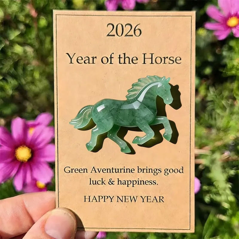🐎🍀 Happy green horse – ✨ Symbolizes strength and new beginnings 2026 Anno del Cavallo – Choose your color, bring your intention with yo