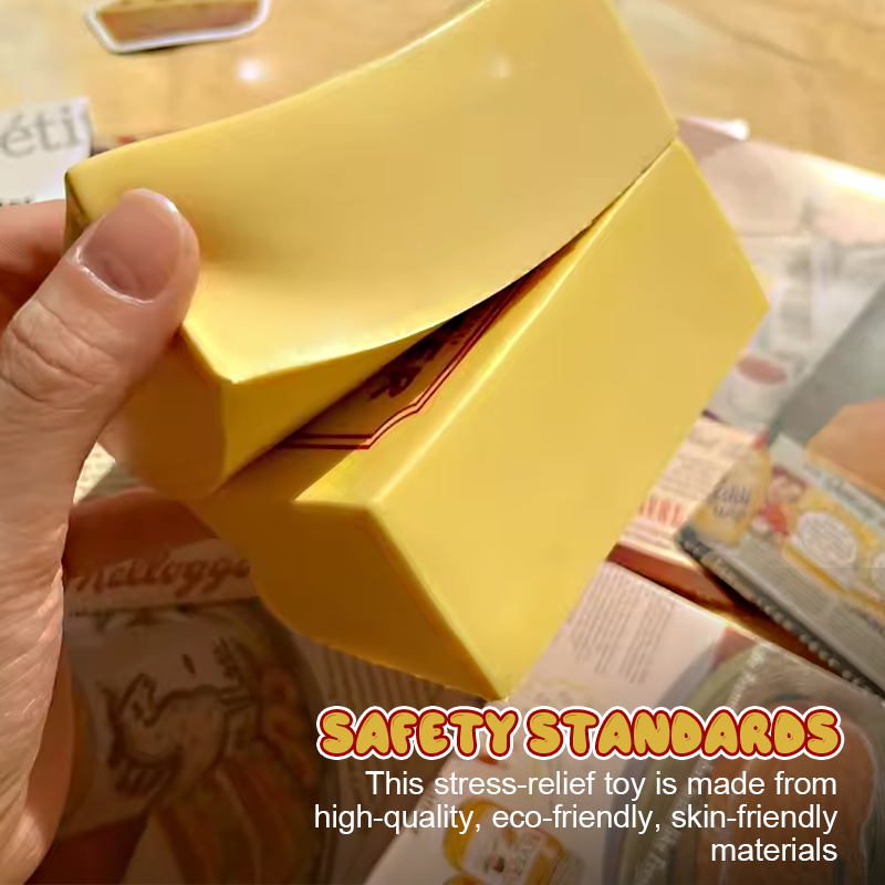 Retro Butter Slow-Rebound Stress Ball🧈 — Your Daily Slice of Relaxation