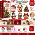 ✨🎄 DIY Christmas Diamond Painting Brooch Kit — 6 Festive Designs, Wearable Sparkle